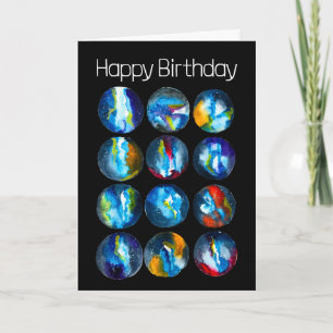 Carte Couleur d'eau nébuleuse de la galaxie de la planèt