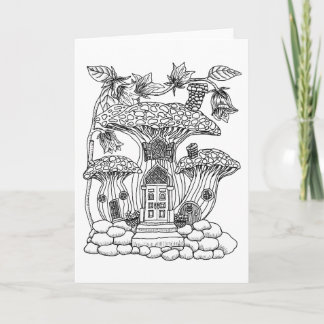 Carte Couleur féerique de Chambre de champignon il