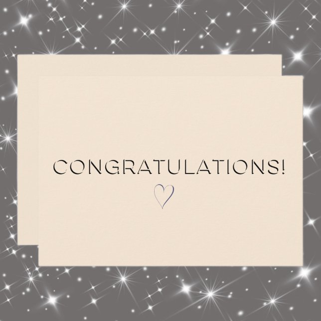 Carte Couleur lin Élégant Toutes les occasions Félicitat (Créateur téléchargé)