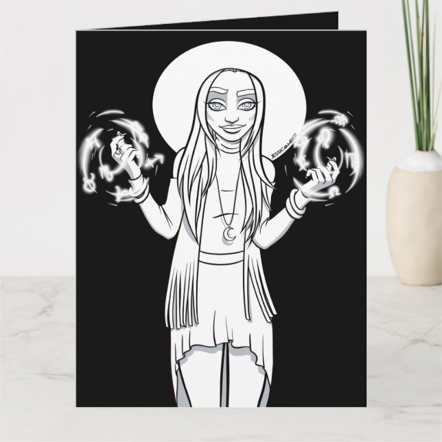 Carte Couleur moi dans l'activité Cartoon Anime Witch (Devant)