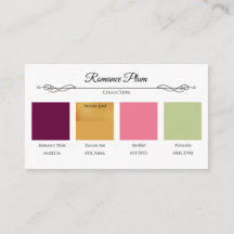 Carte couleur Romance Plum n Rose Mariage Collecti