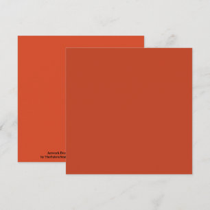 Carte Couleur solide du Citrouille Burnt rouillé