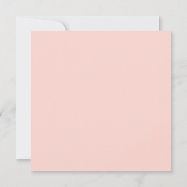 Carte Couleur unie rose pâle blush  (Devant)