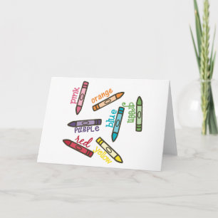 Carte Couleurs Crayon