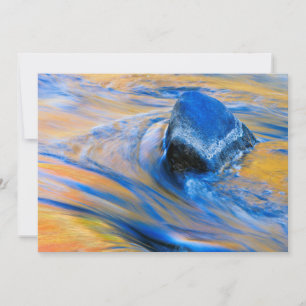 Carte Couleurs d'Automne Eau Abstraite