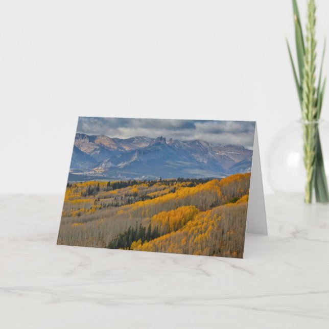 Carte Couleurs d'automne sur les bosquets de trembles (Devant)