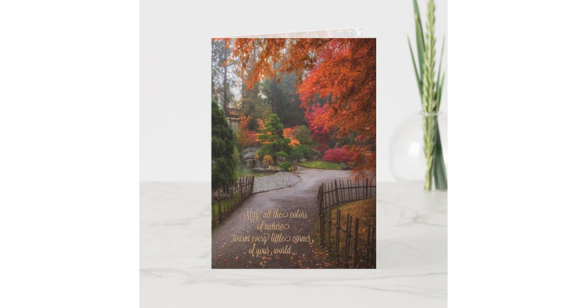 Carte Couleurs De Joyeux Anniversaire D Automne Zazzle Fr