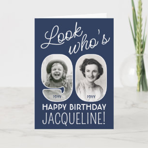 Carte Couleurs DIY • Regarde qui a 90 ans Joyeux Anniver