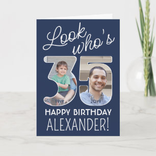 Carte Couleurs DIY • Regardez qui a 35 ans Joyeux Annive
