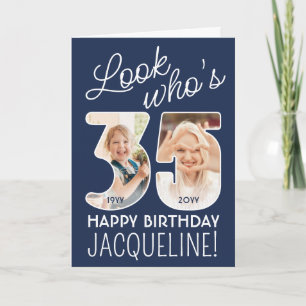Carte Couleurs DIY • Regardez qui a 35 ans Joyeux Annive