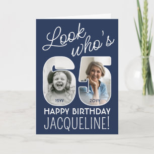 Carte Couleurs DIY • Regardez qui a 65 ans Joyeux Annive