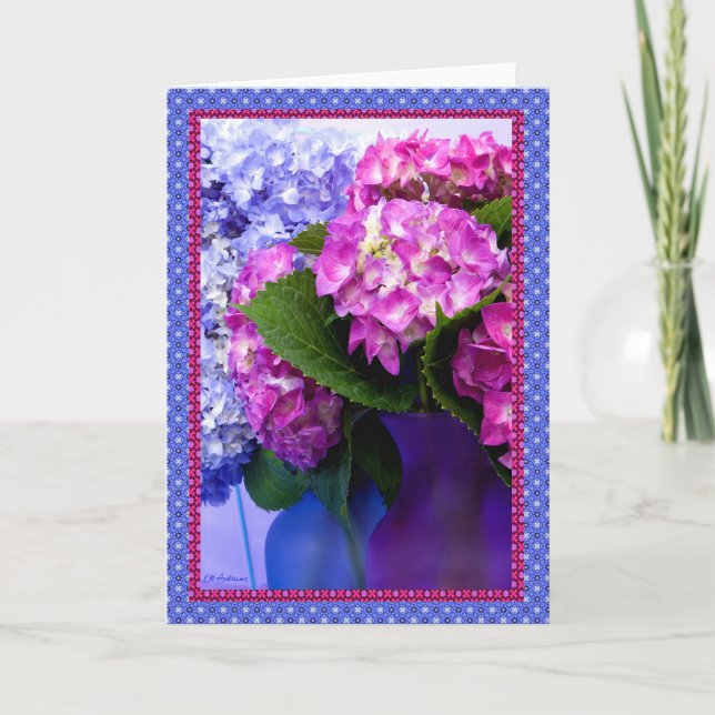 Carte Couleurs et frontières d'hortensia I (Devant)