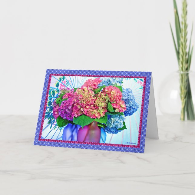 Carte Couleurs et frontières d'hortensia III (Devant)