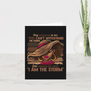 Carte Couleurs Femmes Je Suis La Tempête Noir Empowermen