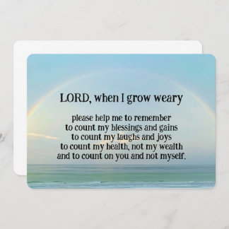 Carte "Count on God"