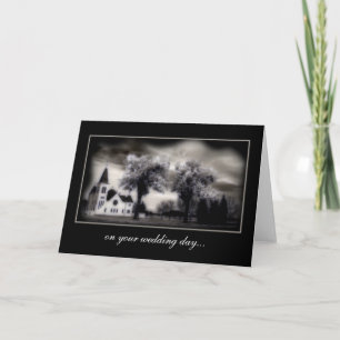 Carte Country Church Wedding Day Greeting Card 2