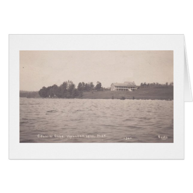 Carte Country Club Walloon Lake Michigan (Devant horizontal)