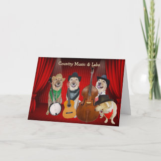Carte Country Music & Labs Personnalisable Anniversaire