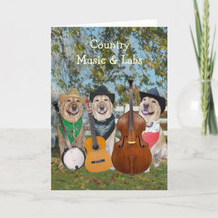 Carte Country Music & Labs Personnalisable Anniversaire
