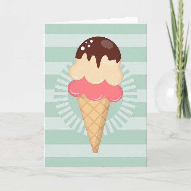 Carte Coupe chocolate Vanilla Mint Green (Devant)