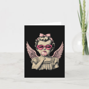 Carte Coupe rétro Cupidon Saint Valentin Mignon Vintage