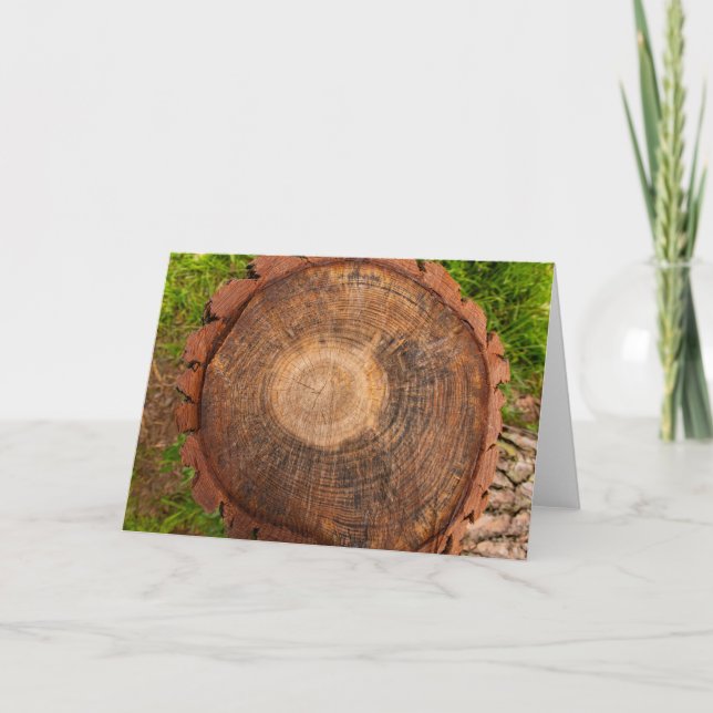 Carte Coupe transversale d'anneaux d'arbre en impression (Devant)