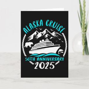 Carte Couple 50 ans de mariage Croisière en Alaska 2025