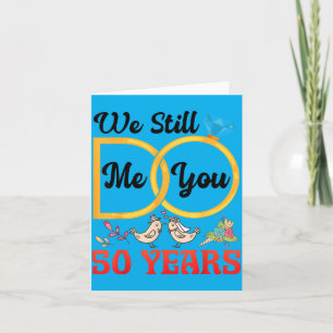 Carte Couple 50e anniversaire de mariage Marié 50 ans