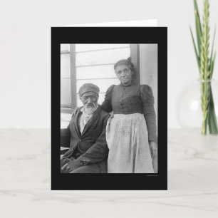 Carte Couple afro-américain âgé 1900