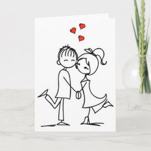 CARTE ***COUPLE AMOUREUX*** ANNIVERSAIRE