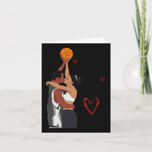 Carte Couple Black Basketball Je Vous Aime Double Ou Not