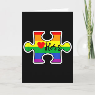 Carte Couple de fierté LGBT Saint-Valentin Lesbienne Sie