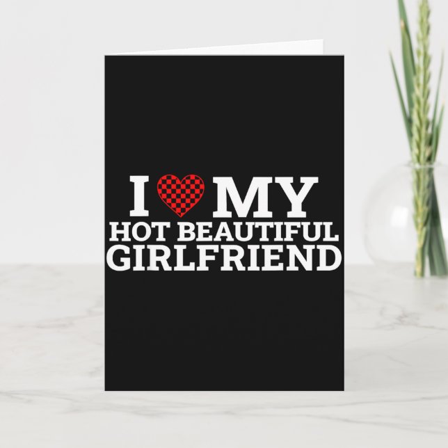 Carte Couple drôle correspondant J'aime ma fille chaude  (Devant)
