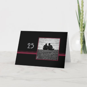 Carte Couple in Love 25e anniversaire Mariage