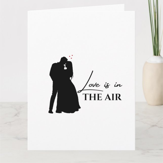 Carte Couple Love Love est dans l'air (Devant)