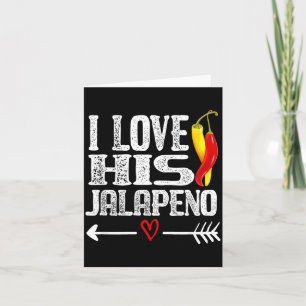 Carte Couple Mexicain Cinco De Mayo J'adore Son Jalapeno