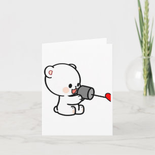 Carte Couple Milk Mocha Design de la Saint-Valentin 1 