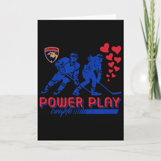 Carte Couple Power Play de la Saint-Valentin des Panther (Devant)