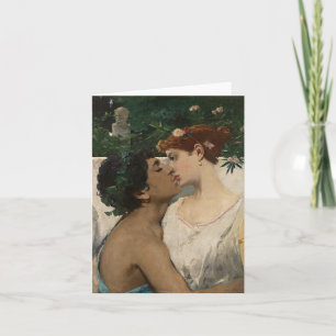 Carte Couple qui s'embrasse