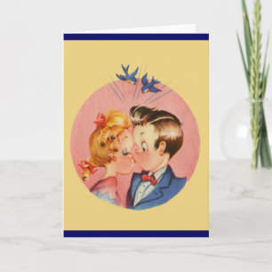 Carte Couple qui s'embrasse