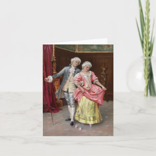 Carte Couple Rococo