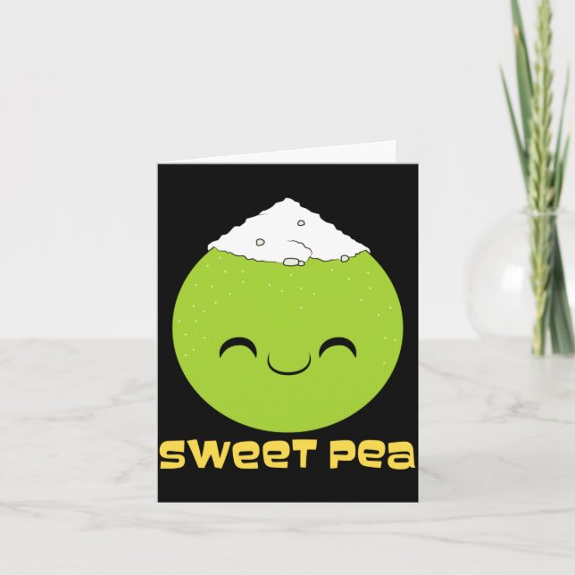 Carte Couple Sweet Pea Performance de Relation Mignonne (Devant)