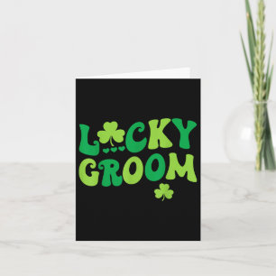 Carte Couples de mariées Lucky Groom jumelées St Mariage