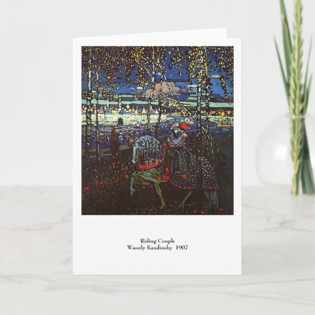 Carte Couples d'équitation, Wassily Kandinsky 1907 (Devant)
