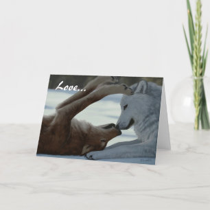 Carte Couples doux de loup