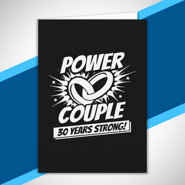 Carte Couples du 30e anniversaire mariés depuis 30 ans f (Créateur téléchargé)