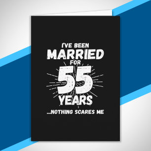 Carte Couples Mariés 55 Ans Drôle 55e Anniversaire