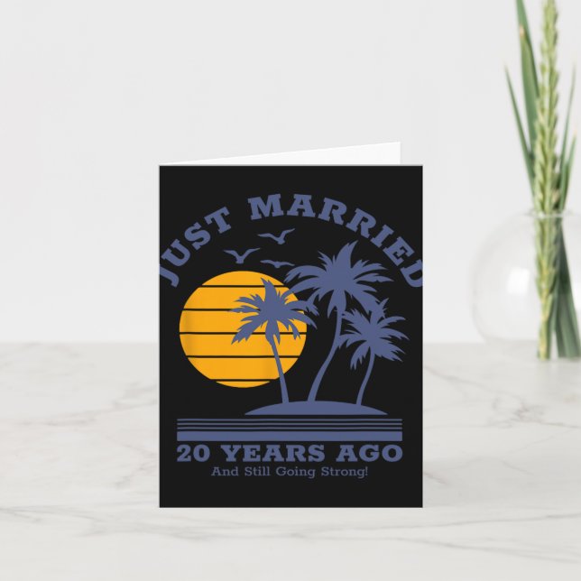 Carte Couples romantiques - 20e Mariage Anniversa (Devant)