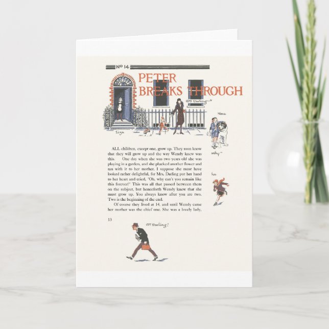 Carte Coupures de Peter, image de cru de Peter Pan (Devant)