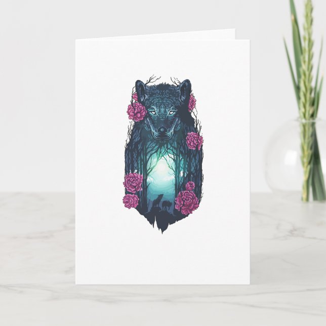 Carte Courir avec les loups (Devant)